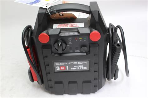 Contact information for ondrej-hrabal.eu - Acts as a jump-starter, air compressor, power inverter, 12 volt battery, and 4-way work light. Use this 12 volt portable power pack to provide ready power for automotive emergencies and remote work sites. The CEN-TECH 5-in-1 Portable Power Pack with Jump Starter (Item 62747 / 60703 / 63746 / 63998 / 96157) has a 3.5-star rating on HarborFreight ...